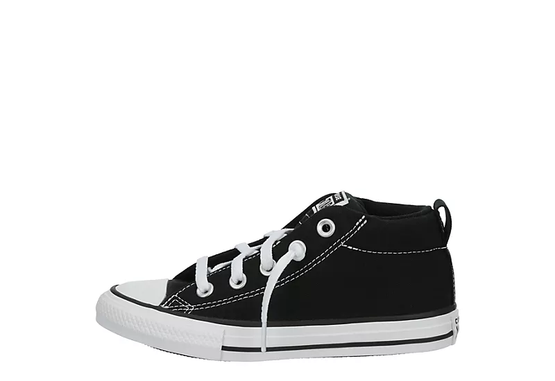 Converse Boys Chuck Taylor All Star Street Mid Sneaker - Black 6 Converse Boys Chuck Taylor All Star Street Mid Sneaker - Black - Image 4