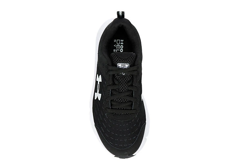 Under Armour Boys Assert 10 Sneaker - Black 8 Under Armour Boys Assert 10 Sneaker - Black - Image 6