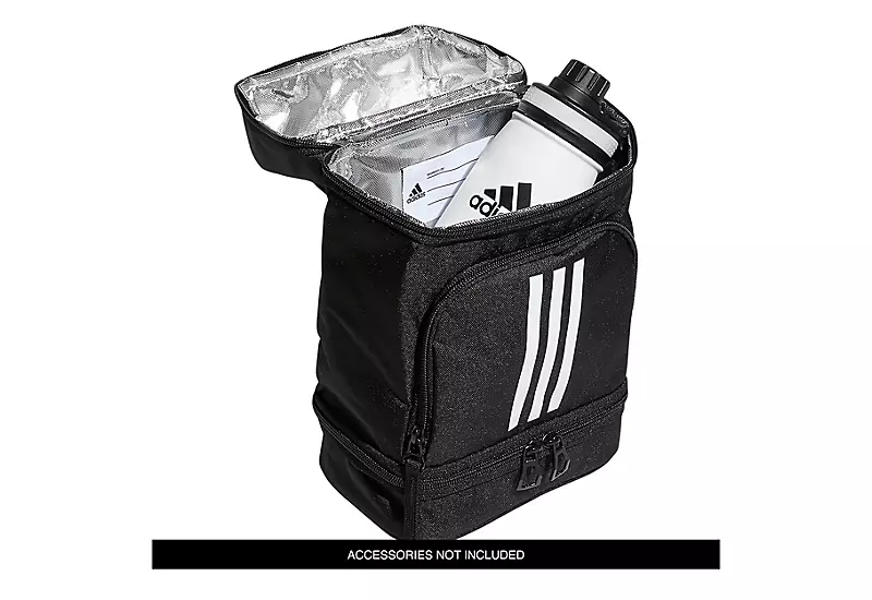 Adidas Boys Excel 2 Lunch Bag - Black 5 Adidas Boys Excel 2 Lunch Bag - Black - Image 3
