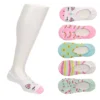 Ladeda Girls Unicorn Liner Socks 6 Pairs - Assorted -Shoe Promotion Shop US 01 901341 00