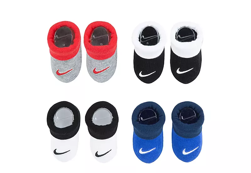 Nike Boys Swoosh Bootie Set 4 Pairs - Assorted 3 Nike Boys Swoosh Bootie Set 4 Pairs - Assorted