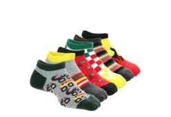 Game Sport Boys Monster Truck No Show Socks 6 Pairs - Assorted