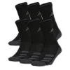 Adidas Boys Cushioned Crew Socks 6 Pairs - Black -Shoe Promotion Shop US 01 941068 00
